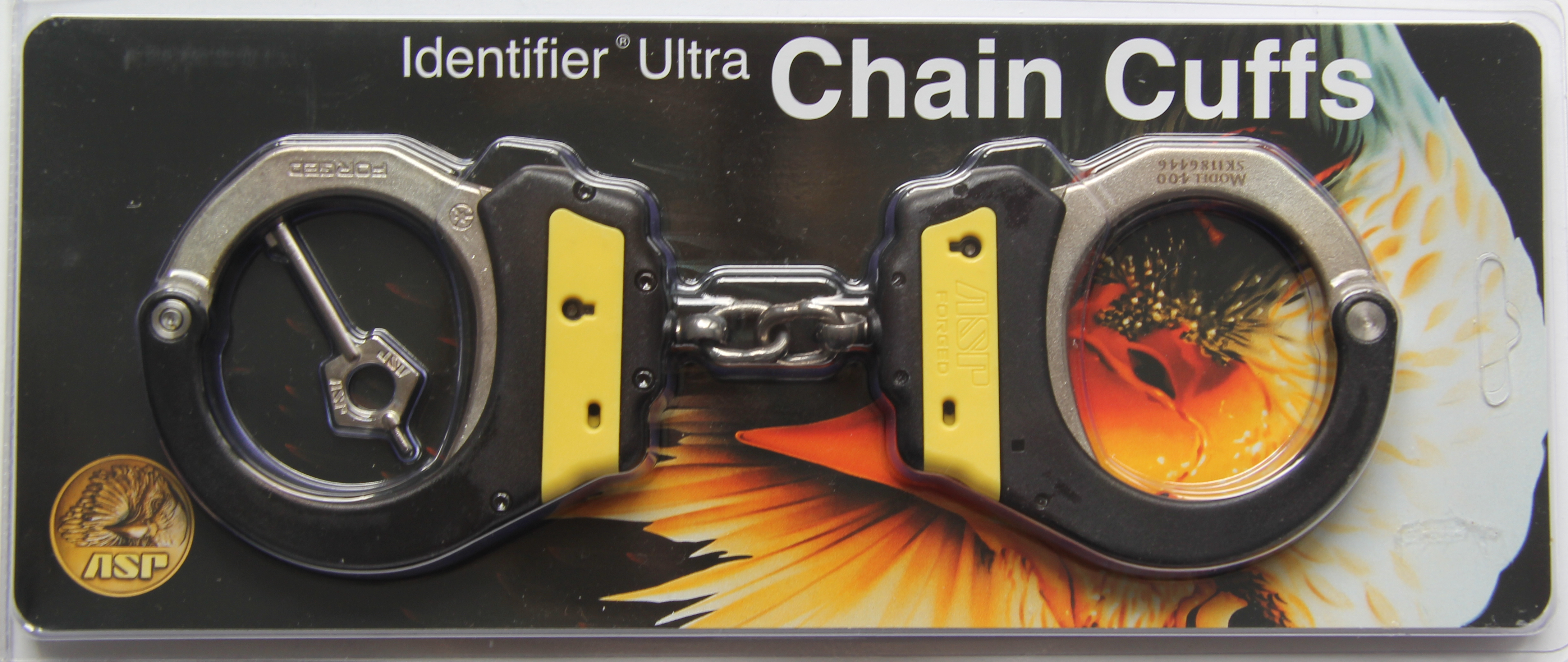ASP Identifier Steel Chain Ultra Cuffs Yellow (1 Pawl) - 56004 / Model 400 Yellow