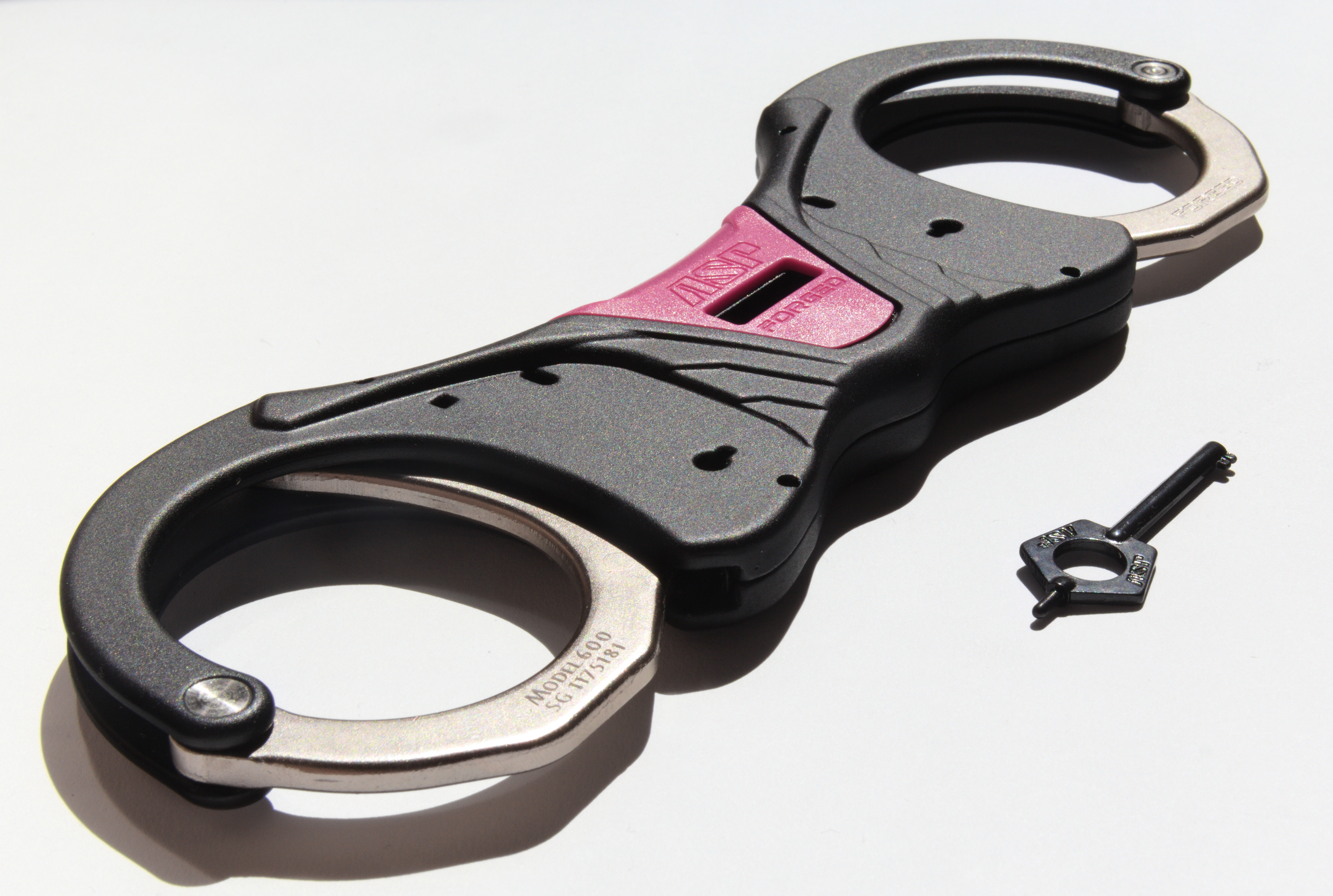 ASP Identifier Rigid Ultra Cuffs Steel Pink (2 Pawl) - 46023 / Model 600 Pink 